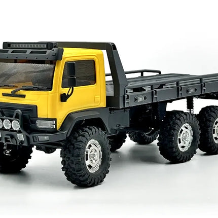Hobby Plus 1/18 CR-18P 6X6 Flatbed Electric Brushed RTR RC Truck - Yellow  1810430
