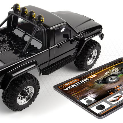 HPI Venture18 Flux 1985 Toyota Hilux SR5 - Black   HPI-160802
