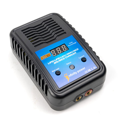 Infinity Power ATOM Charger AC 3.0A 2-4S Lipo/LiHV - 4-8S NiMH/Nicd  IP-ATOM