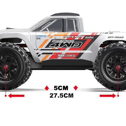 MJX 1/10 Hyper Go 4WD Brushless RC Monster Truck V2 (White)  MJX-10208-W