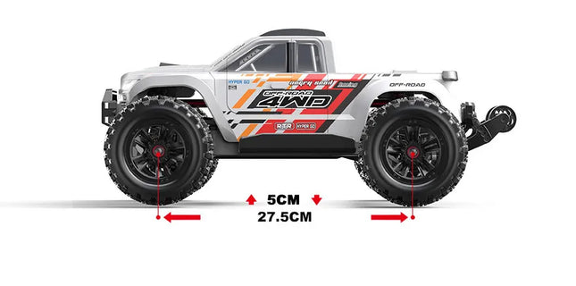 MJX 1/10 Hyper Go 4WD Brushless RC Monster Truck V2 (White)  MJX-10208-W