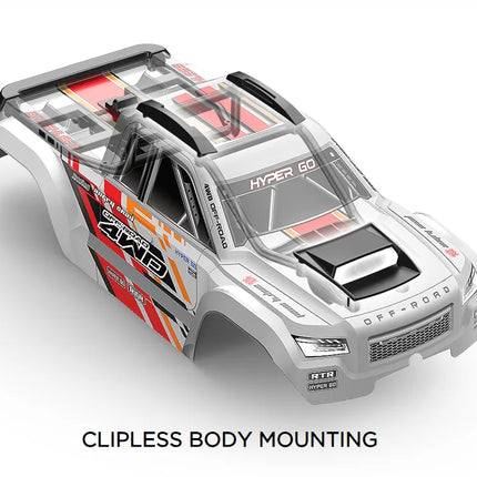 MJX 1/10 Hyper Go 4WD Brushless RC Monster Truck V2 (White)  MJX-10208-W