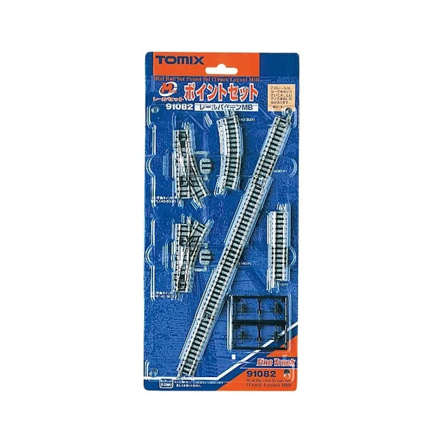 Tomix N Mini Track Turnout Set 91082