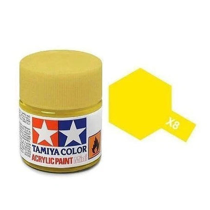 Tamiya X-8 Lemon Yellow Paint SKU code: 81508-A00